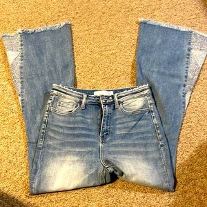 Bridge by Gly, size 29 women’s bootcut denim, distressed jeans, like new
